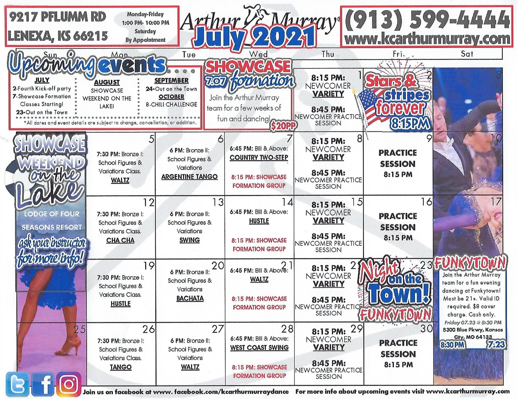 Event Calendar Arthur Murray Dance Studio in Kansas City